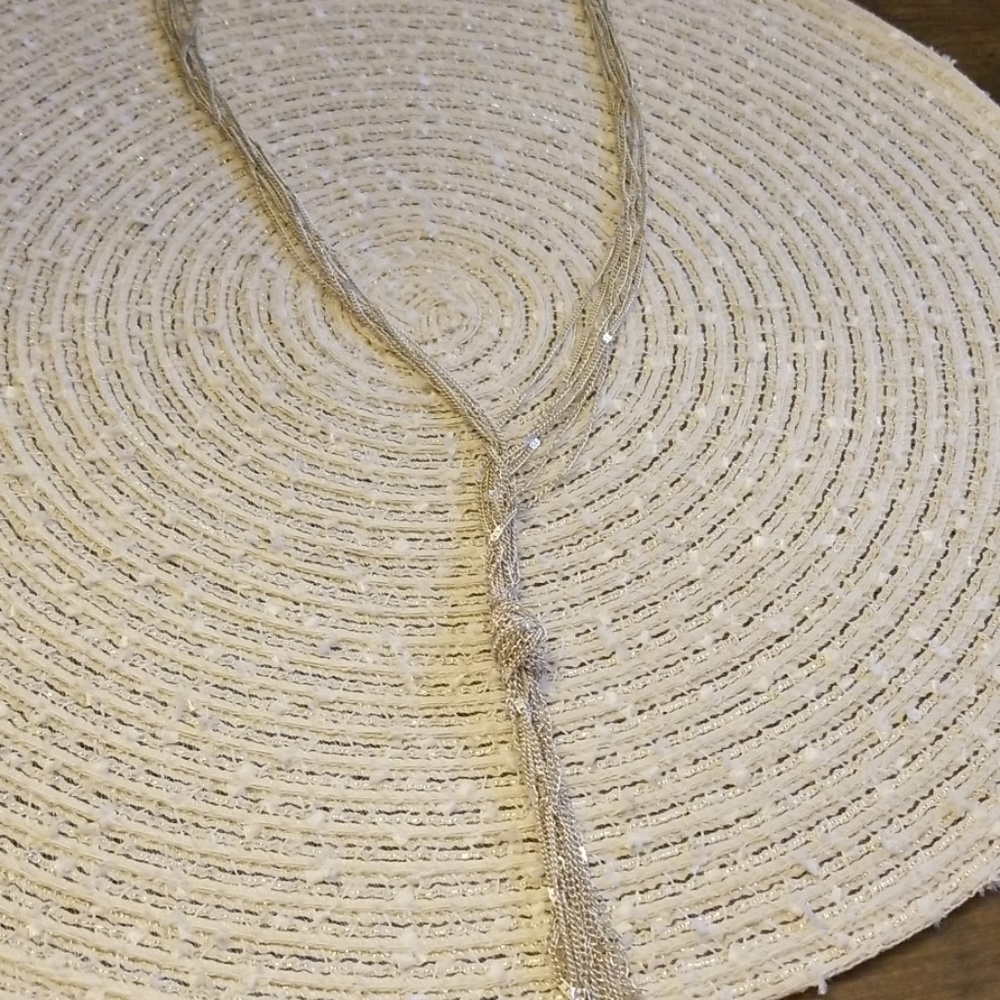 Long lariat necklace
